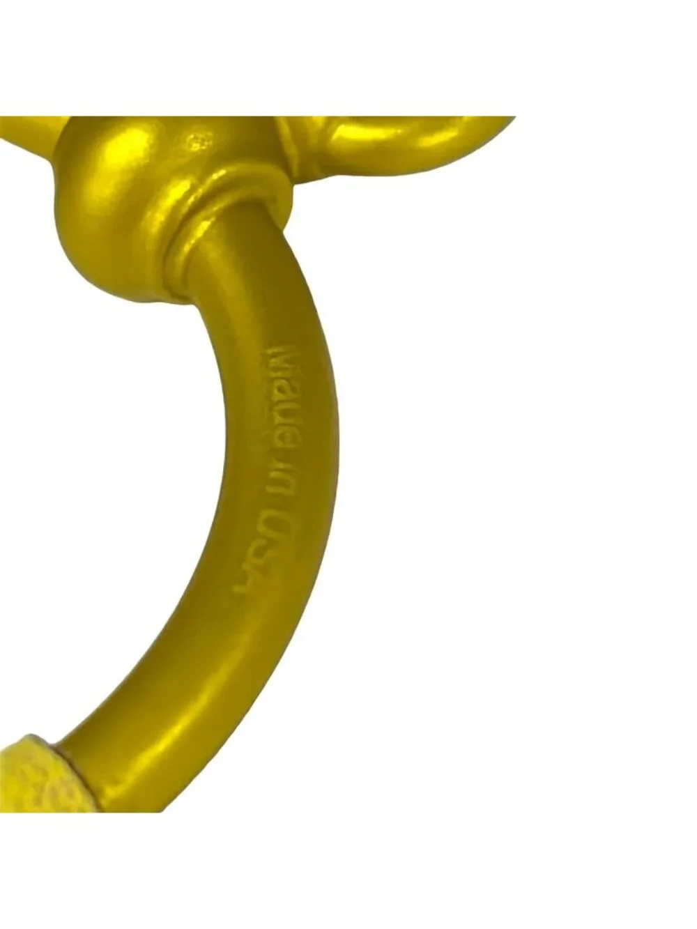 Hermes Earrings Loop PM Leather Yellow